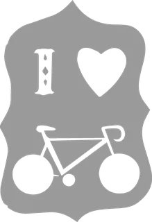 I Love Bicycles: bicycle t-shirt design with the words “I LOVE”