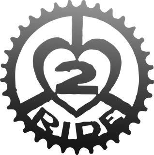 Love 2 Ride: bicycle t-shirt design with the words “2 RIDE”