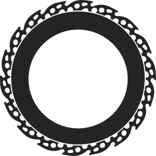 Chain Ring Badge: bicycle t-shirt design