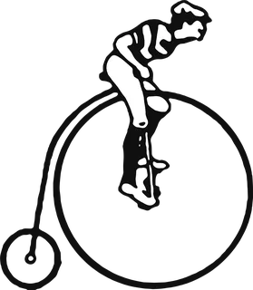 Penny Farthing: bicycle t-shirt design