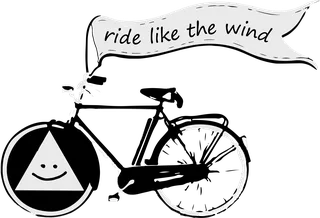 ride like the wind: bicycle t-shirt design with the words “ride like the wind”