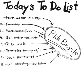 Today's To Do List 1. Save some money…: bicycle t-shirt design