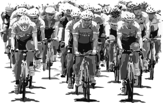 The Peloton: bicycle t-shirt design