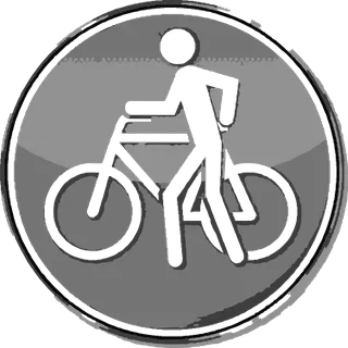 Walk Your Bike Sign: bicycle t-shirt design